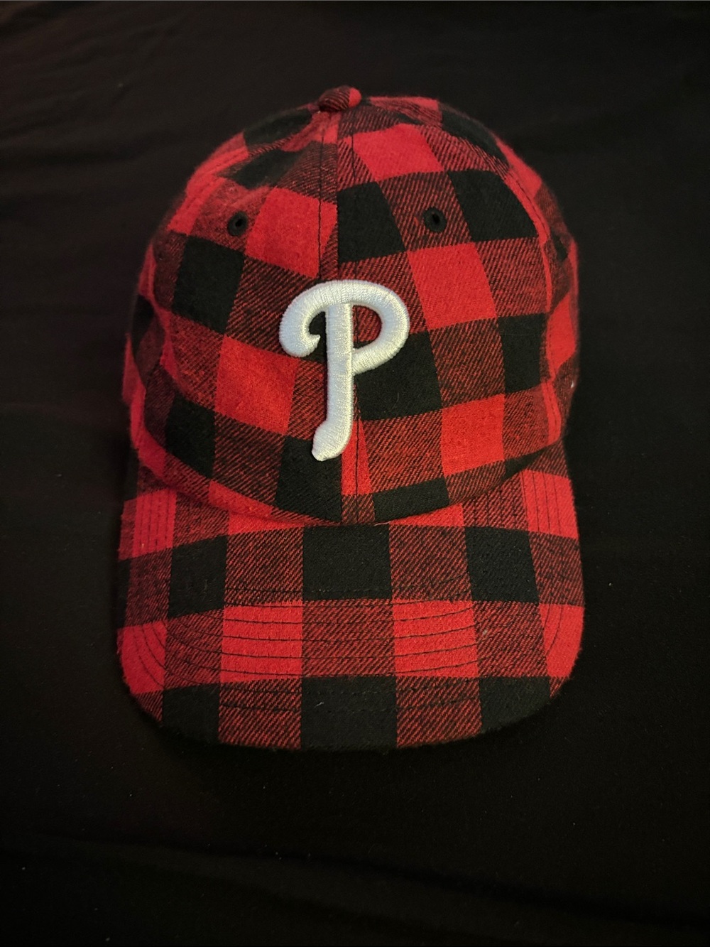 Plaid Red Phillies Hat